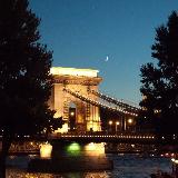 Мост через Дунай вечером