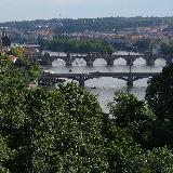 Вид на мосты через Влтаву