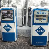 Колонки Aral. До сих пор в Германии существуют АЗС этого бренда