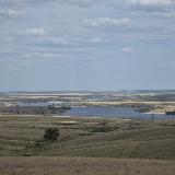 Вид на Ириклинское водохранилище близ поселка Мирный